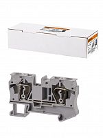 Зажим клеммный безвинтовой (ЗКБ) 10мм2 70А серый TDM (5/225) (SQ0822-0138)