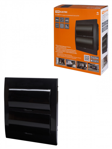 Бокс ЩРВ-П-24 модуля встраиваемый пластик IP41, Антрацит TDM (1/10) (SQ0902-1006) Бокс ЩРВ-П-24 модуля встраиваемый пластик IP41, Антрацит TDM (1/10) (SQ0902-1006)