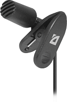 Микрофон DEFENDER MIC-109 черный, на прищепке, 1,8 м. (1/50) (64109)