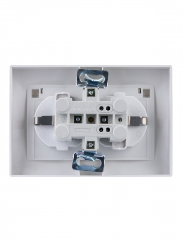 Розетка двойная 2П+З с защ. шт. и крышкой 16А 250В IP44 белая "Таймыр" (10/100) TDM (SQ1814-0076) фото 4 Розетка двойная 2П+З с защ. шт. и крышкой 16А 250В IP44 белая "Таймыр" (10/100) TDM (SQ1814-0076) фото 4