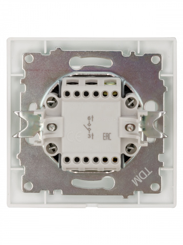 Выключатель 1 кл. 10А перламутр "Лама" (10/120) TDM (SQ1815-0801) фото 4