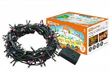 Гирлянда новогодняя светодиодная, СГ 100 З, 220 В, зеленый шнур, многоцветная, 5 м, 8 режимов TDM (SQ0361-0010)