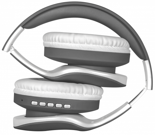 Наушники полноразмерные DEFENDER FreeMotion B525, Bluetooth.MP3.FM, серые/белые (1/40) (63527) фото 8