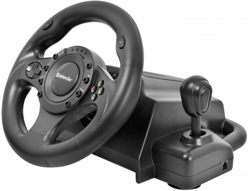 Игровой руль DEFENDER Forsage Drift GT USB-PS3, 12 кнопок, черный (1/2) (64670) фото 4