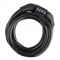 Замок SMARTBUY велосипедный кодовый 120 см, кодовый, трос 8 мм, 4 симв. (1/12/120) (SBT-LK-1208T)