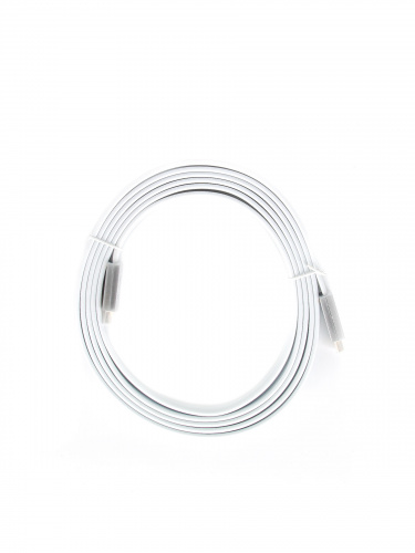 Кабель HDMI 19M/M ver 2.0, 3M, Aopen/Qust <ACG568F-S-3M> серебряно-белый Flat (1/30) фото 2