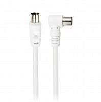 Кабель антенный удлинительный SMARTBUY, разъемы M-F, угловой разъем, белый, длина 3 м. (KTV123) (1/20) (K-TV123)