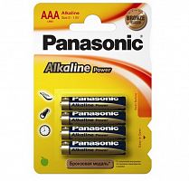 Элемент питания PANASONIC  LR03 Alkaline Power (4 бл)   (4/48/240) (710)