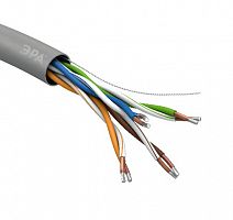 Кабель ЭРА витая пара U/UTP 4x2x24 AWG Cat5e CCA PVC 100 м SIMPLE (6/180) (Б0044439)