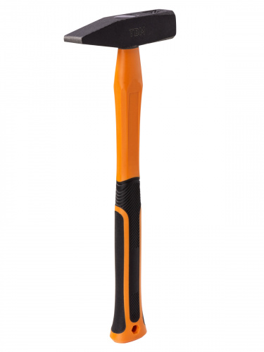 Молоток слесарный, 500 гр, кованый, с  усилен. прорезиненной фиберглассовой рукояткой "Алмаз" TDM (1/1/18) (SQ1036-0113) фото 6