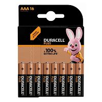 Элемент питания DURACELL  LR03  BL16 PLUS  (16/160) (5000394147126)