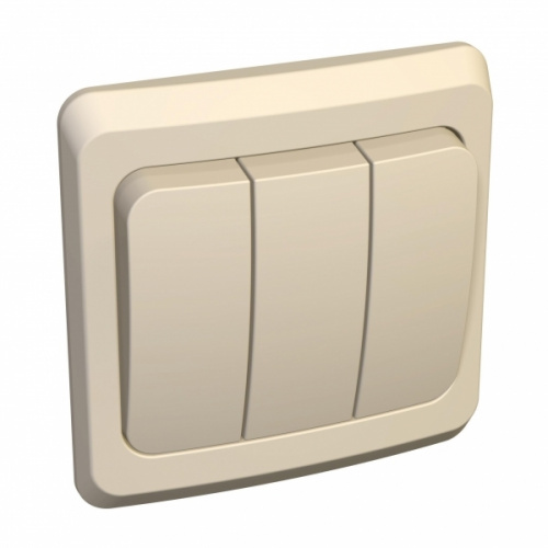 Выключатель 3-кл. С/У ЭТЮД 10А IP20 крем. Systeme Electric BC10-003K (1/20/120) Выключатель 3-кл. С/У ЭТЮД 10А IP20 крем. Systeme Electric BC10-003K (1/20/120)