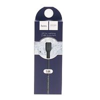 Кабель USB - 8 pin HOCO X20, 1.0м, круглый, 2.1A, силикон, цвет: чёрный (1/30/300) (6957531068808)