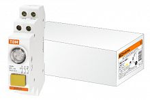 Выключатель кнопочный с индикацией ВКИ-47 желтый (LED) 2НО;1НЗ AC/DC TDM (SQ0214-0004)