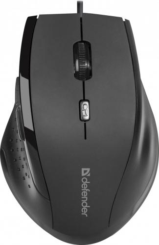 Мышь проводная DEFENDER Accura MM-362, USB, 6 кнопок, 800-1600 dpi, черный (1/40) (52362) фото 2