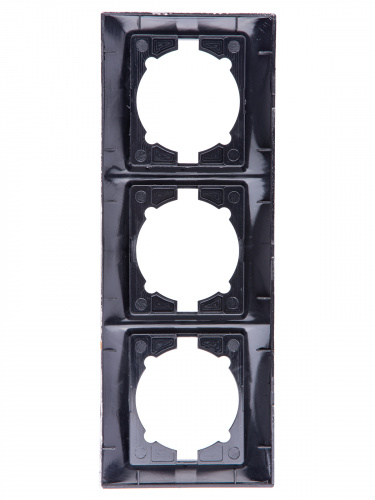 Рамка 3-х постовая горизонтальная старинное серебро с/у, "Лама" (1/15) TDM (SQ1815-0681) фото 3