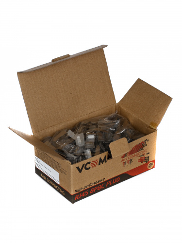 Коннектор RJ-45 (8P8C) для FTP кат. 5е (Цена за упаковку 100 шт.) VCOM <VNA2230-1/50> (1/50) (VNA2230-1/100) фото 2