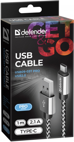 Кабель DEFENDER ACH01-03T PRO USB2.0, белый, AM-LightningM, 1m, 2.1A (1/100) (87809) фото 7
