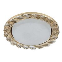 Светильник ЭРА DK83 GD/WH под лампу GX53 220V 13W золото/прозрачный (40/1120) (Б0020571)