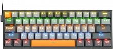Клавиатура проводная игровая механическая REDRAGON Fizz RU, RGB, красные свитчи, сер-оранжевый (1/10) (72599)