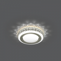 Светильник светодиодный GAUSS Backlight BL085 Кругл. Хром/Белый, Gu5.3, 3W, 3000K 1/30