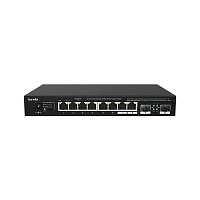 Kоммутатор Tenda TEM2010F неуправляемый 2.5 гигабит, 8 порт+ 2 SFP, черный (1/10)