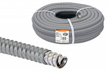 Металлорукав в ПВХ-изоляции РЗ-Ц-П 15 серый без протяжки (50м) TDM (50/1/50) (SQ0407-0415)