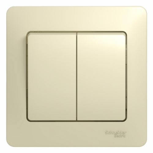 Выключатель 2-кл. С/У GLOSSA 10А IP20 (сх. 5) 10AX в сборе беж. Systeme Electric GSL000252 (1/15/90) Выключатель 2-кл. С/У GLOSSA 10А IP20 (сх. 5) 10AX в сборе беж. Systeme Electric GSL000252 (1/15/90)