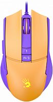 Мышь проводная игровая A4TECH Bloody L65 Max (12000dpi) USB, желтый/фиолетовый (1/20)  (L65 MAX/ROYAL VIOLET)