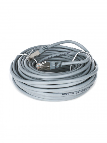 Патч-корд литой TELECOM FTP кат. 5e, серый, 15 м. (1/25) (NA102-FTP-C5E-15M) фото 2 Патч-корд литой TELECOM FTP кат. 5e, серый, 15 м. (1/25) (NA102-FTP-C5E-15M) фото 2