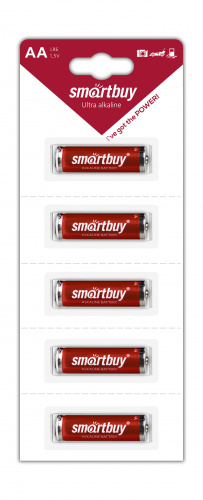 Элемент питания SMARTBUY  LR6  BL5 Strip лента (60/600) (SBBA-2A05B)