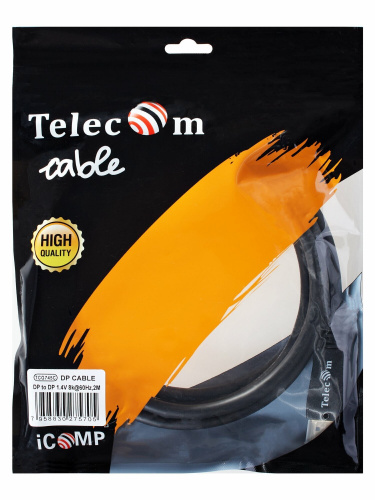 Кабель соединительный DP--> DP v1.4 8K@60Hz 2м , Econom, TELECOM <TCG745C-2M> (1/80) фото 3
