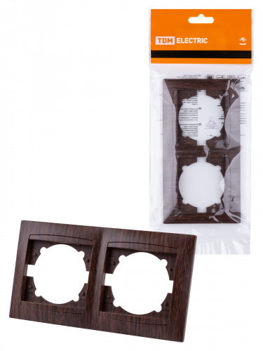 Рамка 2-х постовая горизонтальная венге , с/у, "Лама" (20/240) TDM (SQ1815-0430) Рамка 2-х постовая горизонтальная венге , с/у, "Лама" (20/240) TDM (SQ1815-0430)