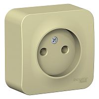 Розетка 1-м О/У BLANCA 16А IP20 250В без заземл. без защ. шторок с изолир. пластиной беж. Systeme Electric BLNRA000117 (1/18/36)