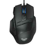 Мышь игровая проводна AULA S12, подсветка 4 цвета ,7 кн., 800/1600/2400/3200/4800 dpi, кабель 1,8м (1/50) (80001184)