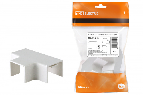 Угол Т-образный КМТ 100х60 (цена за уп. 2шт./комп.) TDM (1/5/50) (SQ0411-0128)
