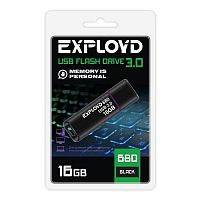 Флеш-накопитель USB 3.0  16GB  Exployd  680  чёрный (EX-16GB-680-Black)