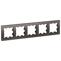 Рамка 5-м ATLASDESIGN универс. мокко Systeme Electric ATN000605 (1/5/20)