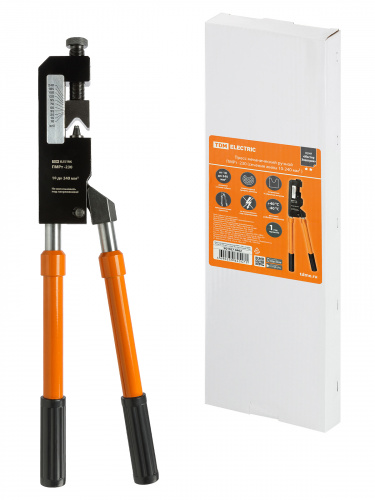 Пресс механический ручной ПМРт -230 ( сечение жилы 10-240 мм² ), серия "МастерЭлектрик" TDM (1/1/5) (SQ1027-0402)