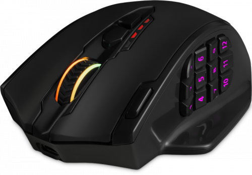 Беспроводная игровая мышь REDRAGON Impact Elite Оптика, RGB, 16000 DPI, б.п., черный  (1/40) (77855) фото 4