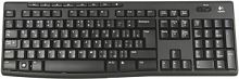 Клавиатура беспроводная LOGITECH K270 USB Multimedia, черная/белая (1/4)(920-003058)