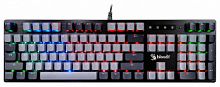 Клавиатура проводная механическая A4Tech Bloody B828N серый/черный USB Multimedia for gamer LED (1/10) (B828N (GREY+BLACK))