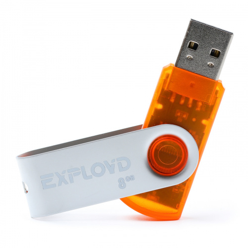Флеш-накопитель USB  8GB  Exployd  530  оранжевый (EX008GB530-O) фото 2