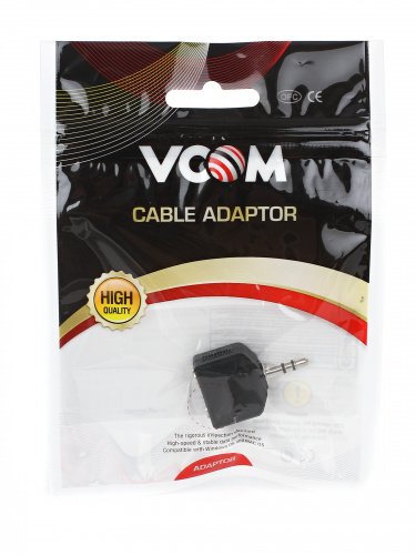 Переходник-разветвитель VCOM 3.5 Jack (M) - 2x3.5 Jack (F) (1/500) (VAD7847) фото 3