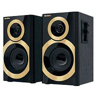 Акустическая система 2.0, SVEN SPS-619 GOLD, чёрный, мощность 2х10 Вт(RMS) (1/8) (SV-0120619GD)