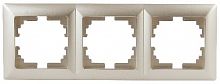 Рамка INTRO на 3 поста, СУ, Solo, шампань (14/280/3360) 4-503-04 (Б0043420)
