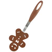Лопатка для блинов декоративная "Пряничный человечек" PT-Gingerbread, 27*9,3 см (сталь, нейлон) (1/24/96) (985951)