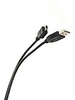 Кабель USB 2.0 A-->mini-B 5P (1,8м) чёрный, Telecom <TC6911BK-1.8M> (1/250)