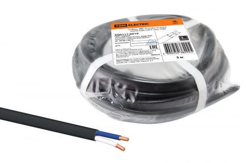 Кабель TDM ВВГ-Пнг(А)-LS 2х2,5 ок(N)-0,66 ГОСТ (5м) (1/50/50) (SQ0117-0010)