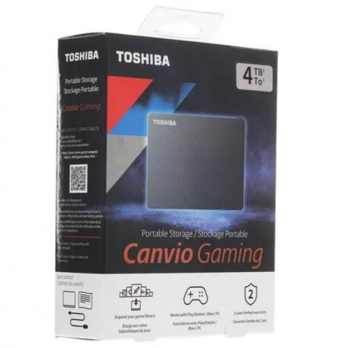 Внешний HDD Toshiba 4 TB Canvio Gaming чёрный, 2.5", USB 3.0 (HDTX140EK3CA) Внешний HDD Toshiba 4 TB Canvio Gaming чёрный, 2.5", USB 3.0 (HDTX140EK3CA)